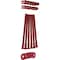 Ekena Millwork Premium Barn Door Flat Track Mounting Hardware for 1 3/8" Door, Regal Red GB60013MRR - alternate 2